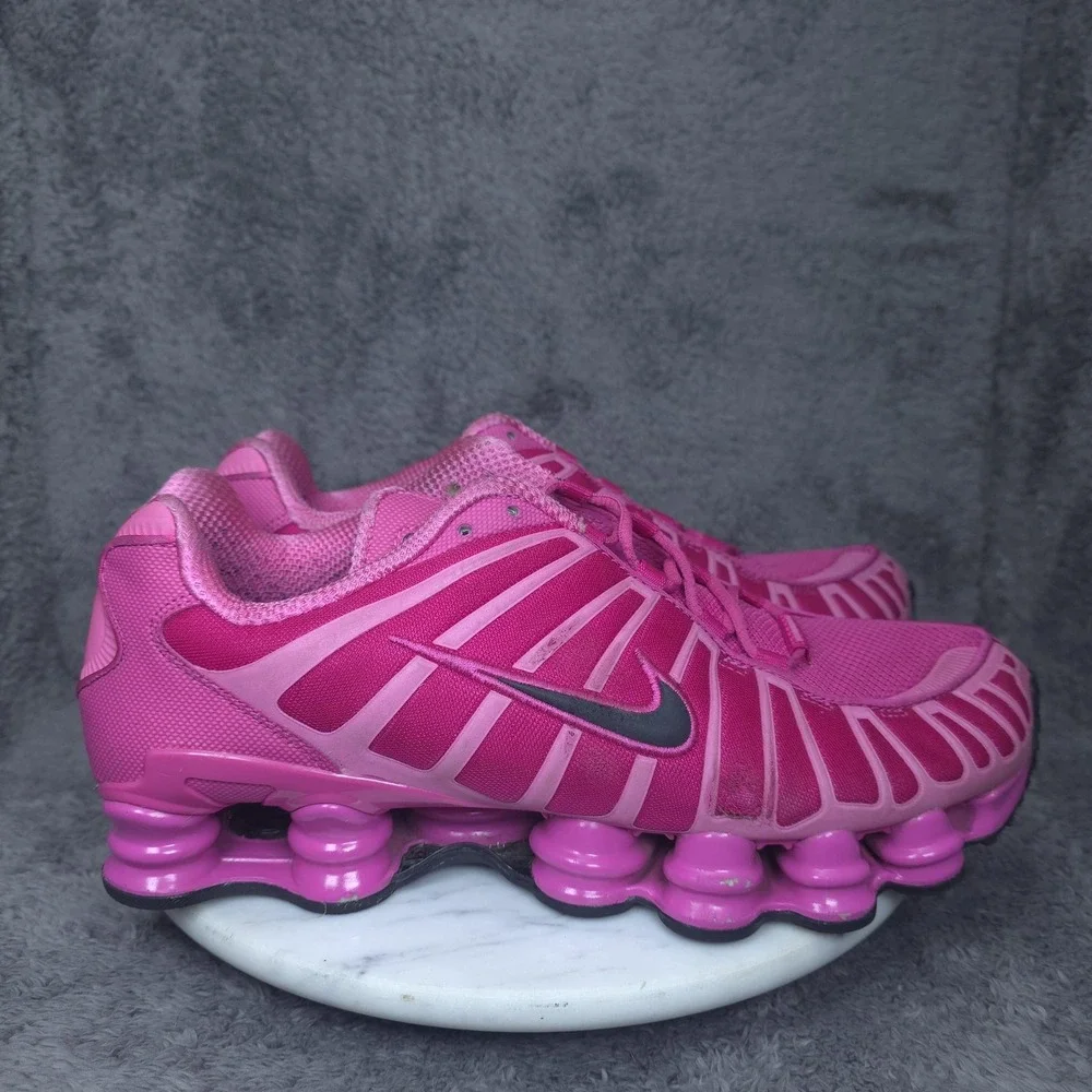 Nike Shox Shoes Mens Size 10.5 Pink Mesh Low Top Running Sneakers IH1338-600